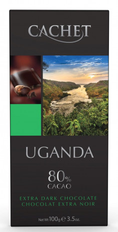 CACHET ORIGIN Horká čokoláda UGANDA 80%